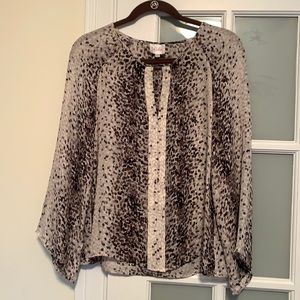 Parker sheer silk top, small